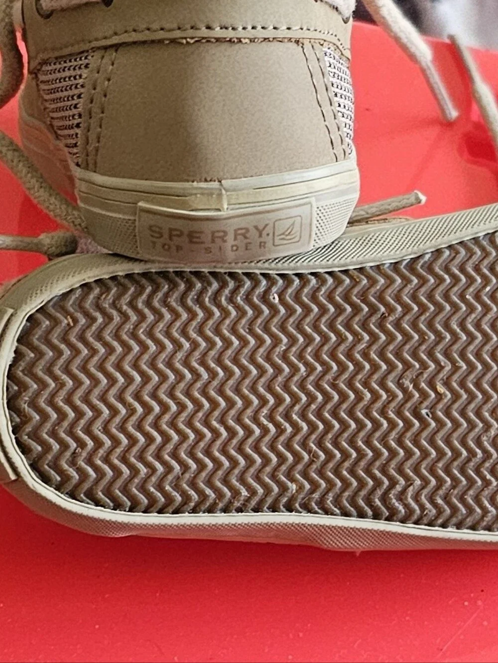 Sperry Kids Tan Moccasin Boat Shoes